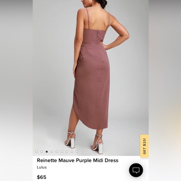Lulus mauve midi dress - Picture 5 of 5